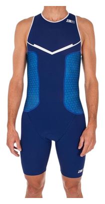 Combinaison de Triathlon Z3R0d Homme Racer Bleu et Blanc