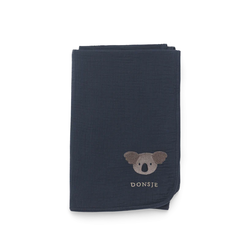 Ploekie Muslin Blanket XL | Koala | Blue Marine