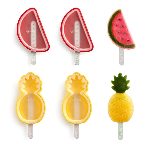 4 moules à glace ananas et pastèque empilables Lékué