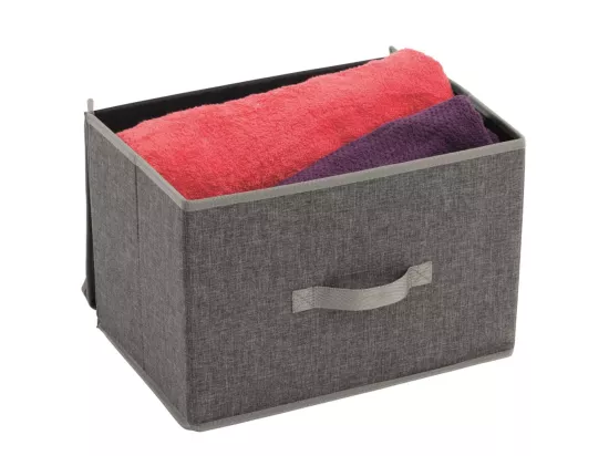 Boîte de rangement pliante Palmar L Gris Polyester 470356