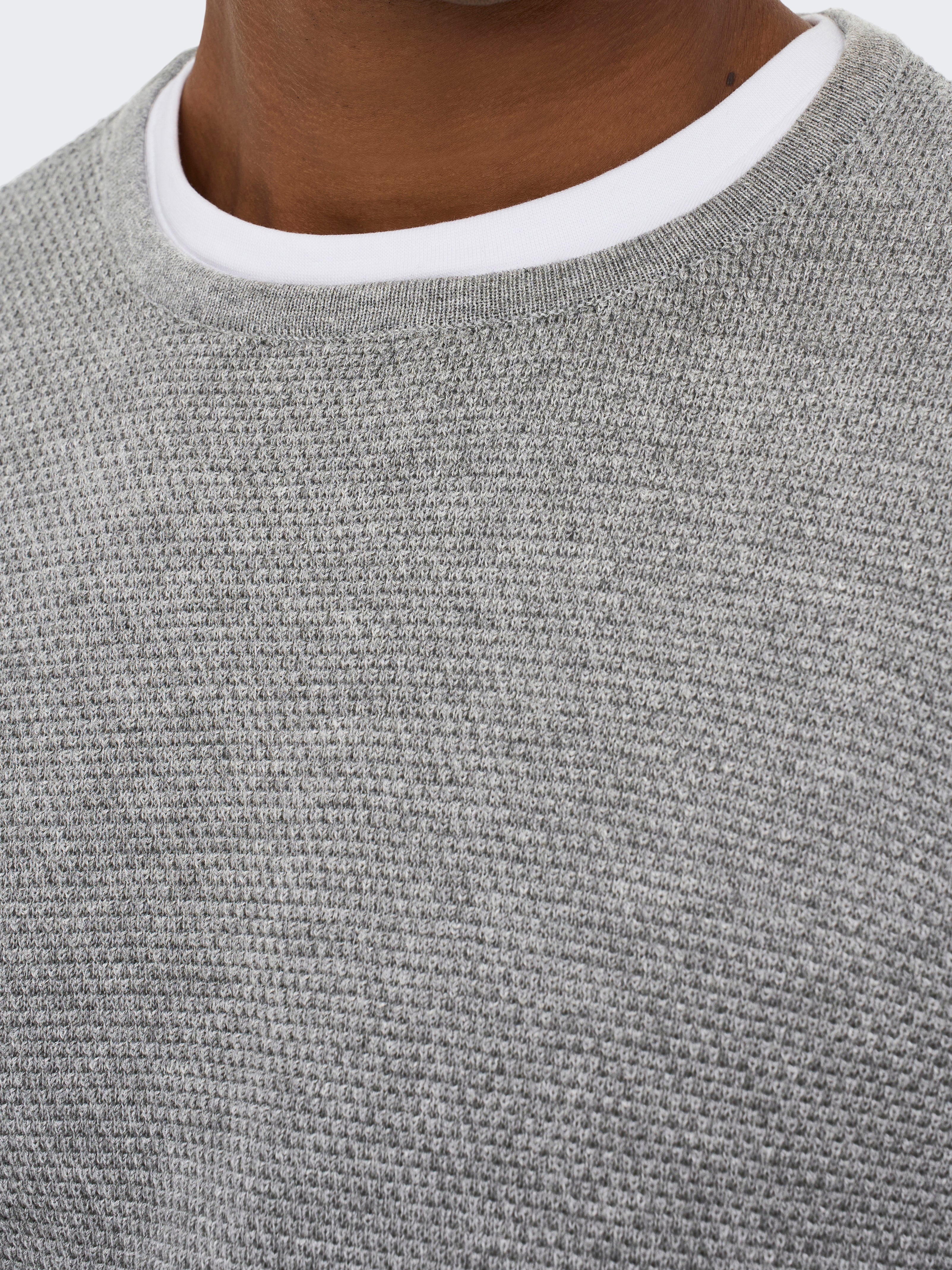 ONSPANTER Pullover Medium Grey Melange