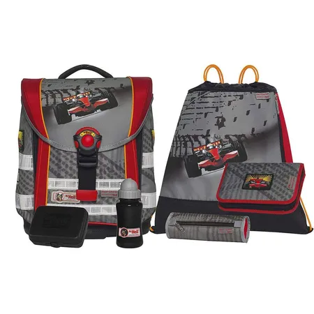 McNeill Ergo Light Compact Schulranzenset Race Course 6-teilig