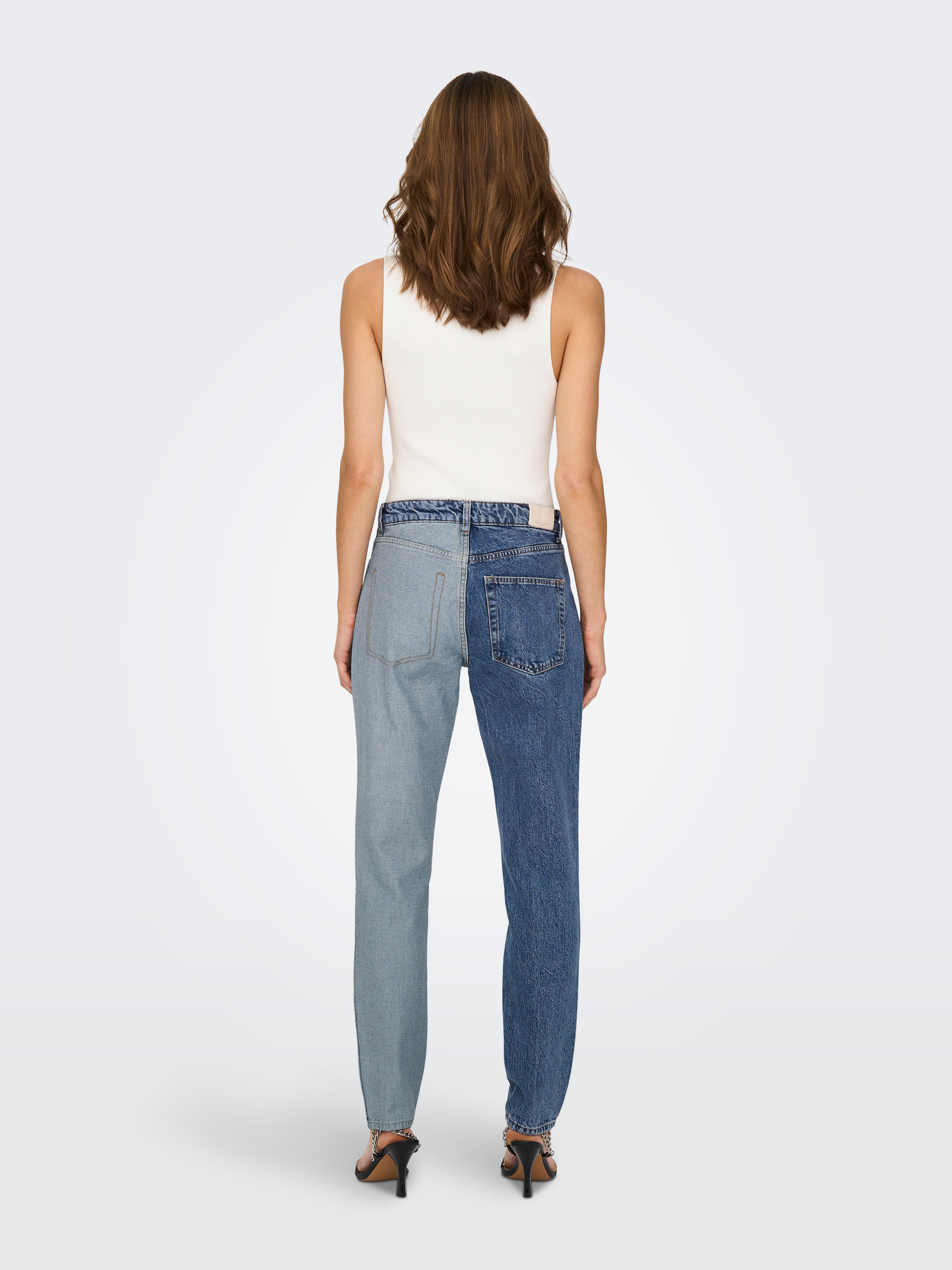 ONLLINDA Hohe Taille Hohe Taille Jeans Medium Blue Denim