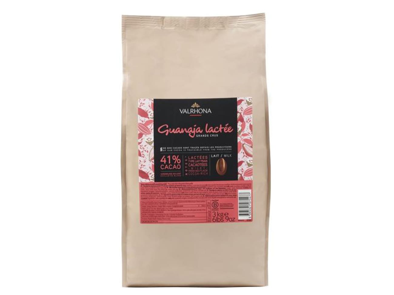 Chocolat Guanaja lactée 41% - 3 kg - Valrhona