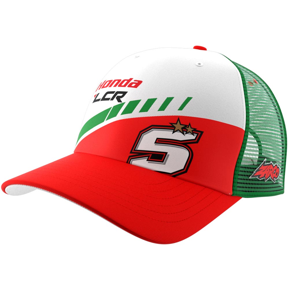 Ixon - Casquette Mesh Dual LCR / Zarco 24 Blanc / Rouge / Vert