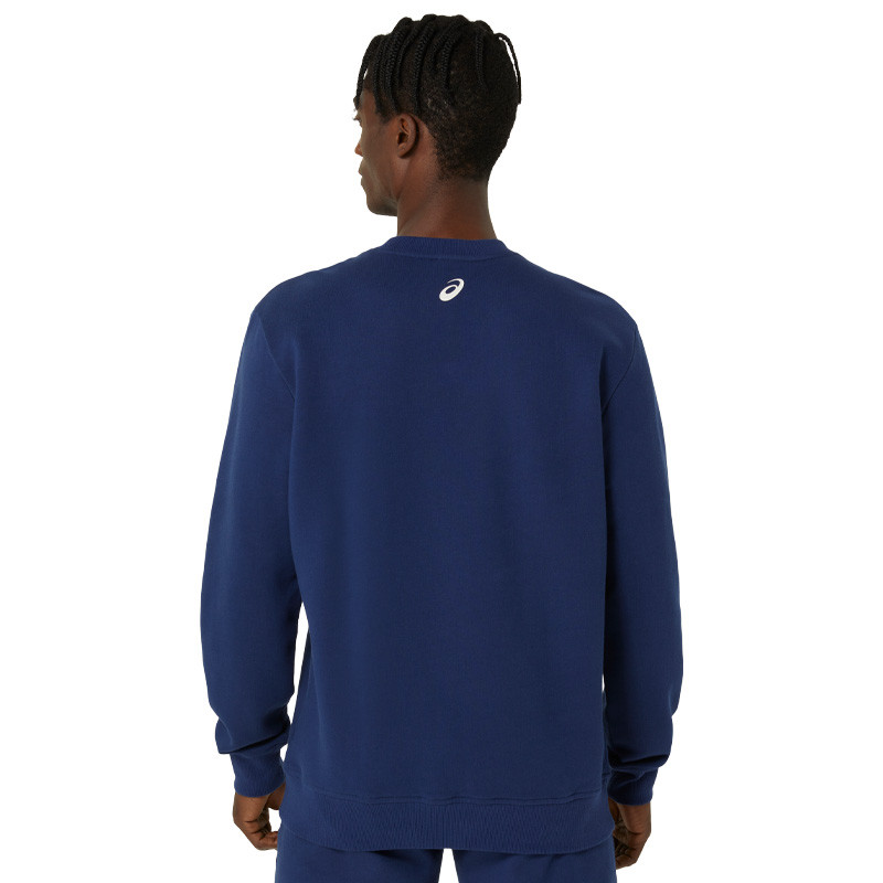 Sweat molleton Asics logo bleu marine