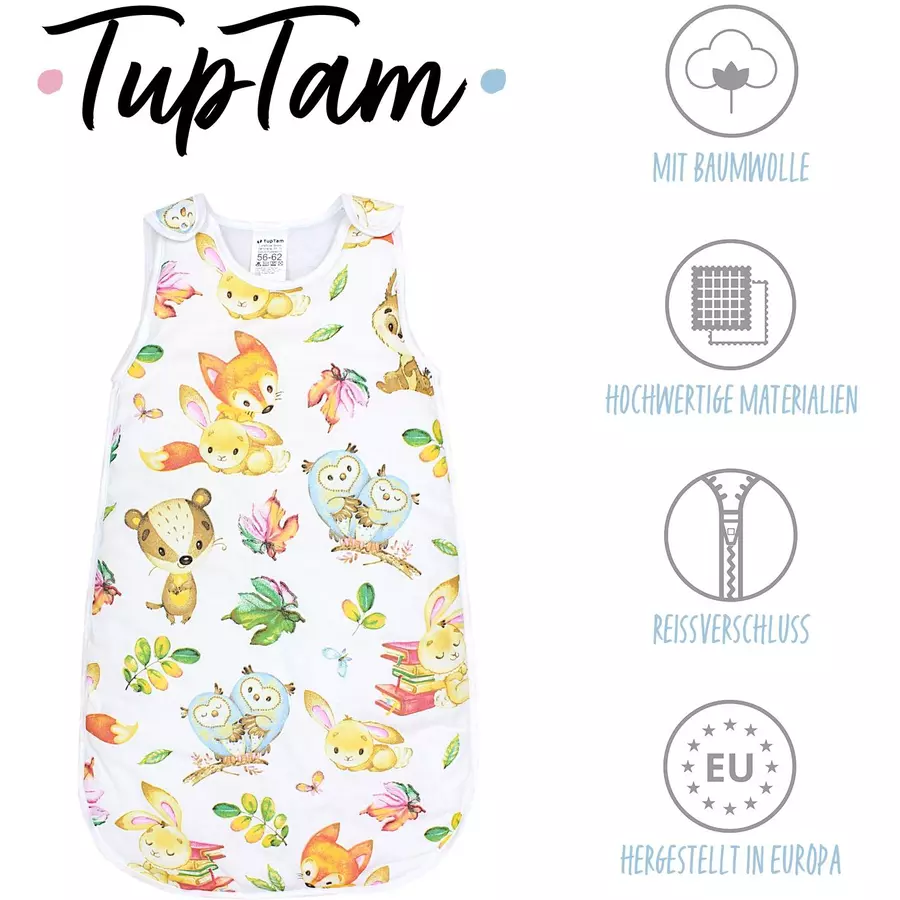 TupTam Baby Ganzjahres Schlafsack Wattiert gelbbraun