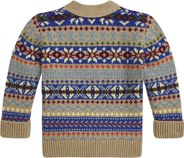 Polo Ralph Lauren 2/28 WOOL BLEND-LS VN CARD-SV-CRD Oatmeal combo