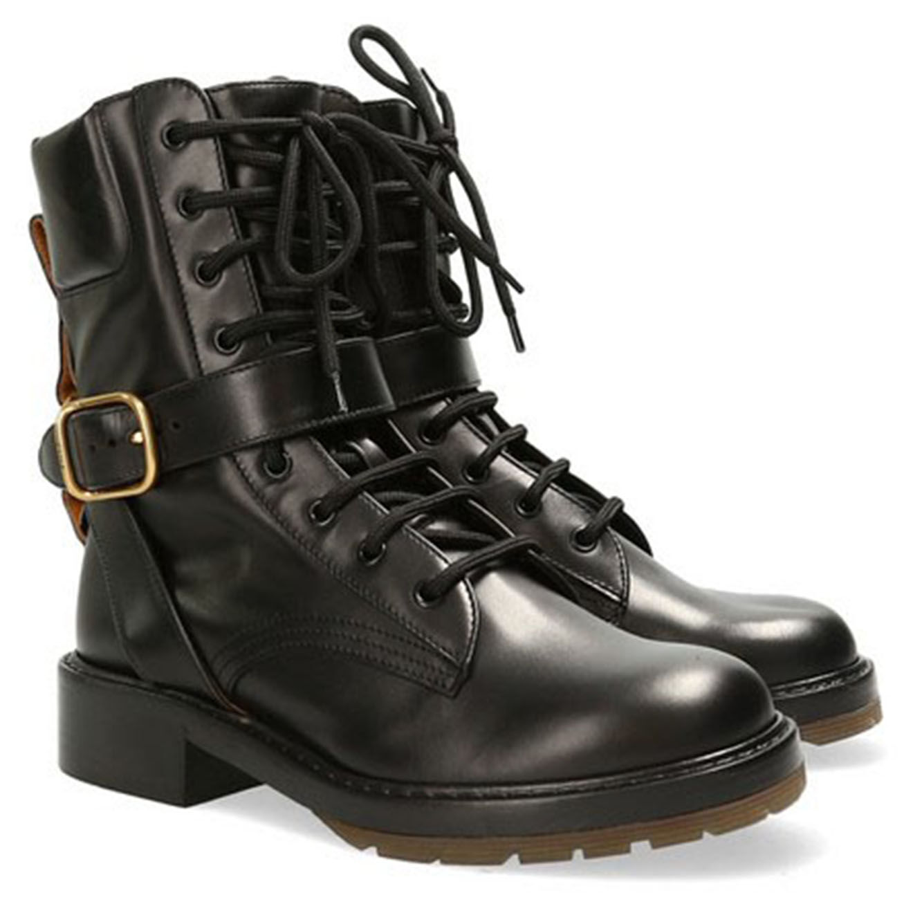 Chloé Boots en Cuir Diane noires