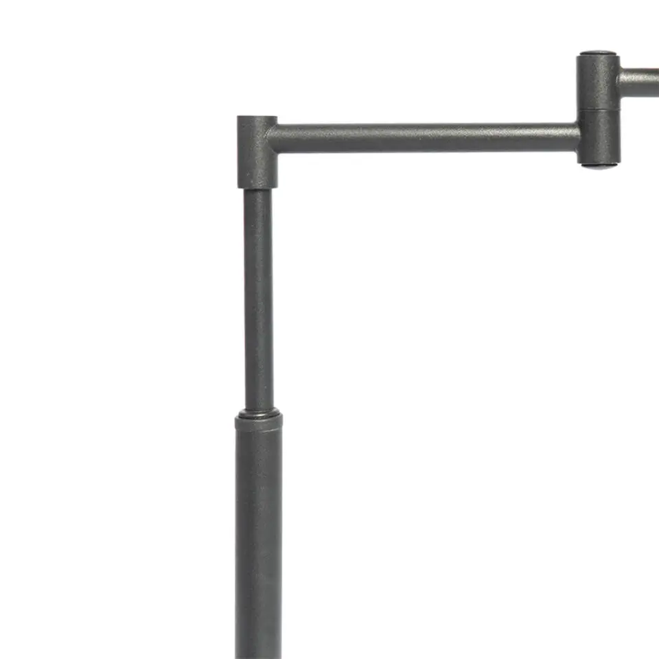 Qazqa vloerlampen ladas zwart e27