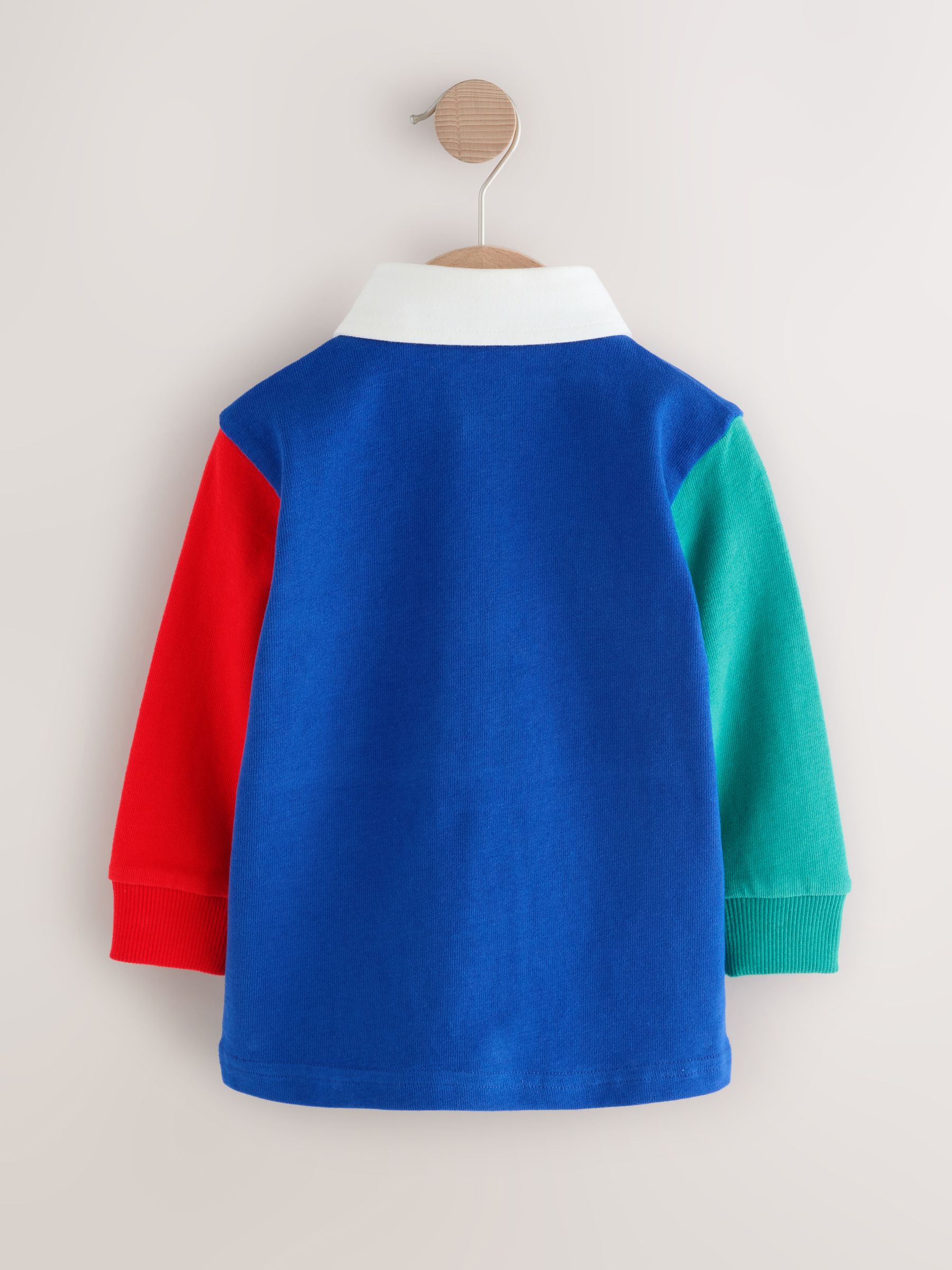Meerkleurige Hotchpotch - Rugby poloshirt met lange mouwen (3mnd-7jr)