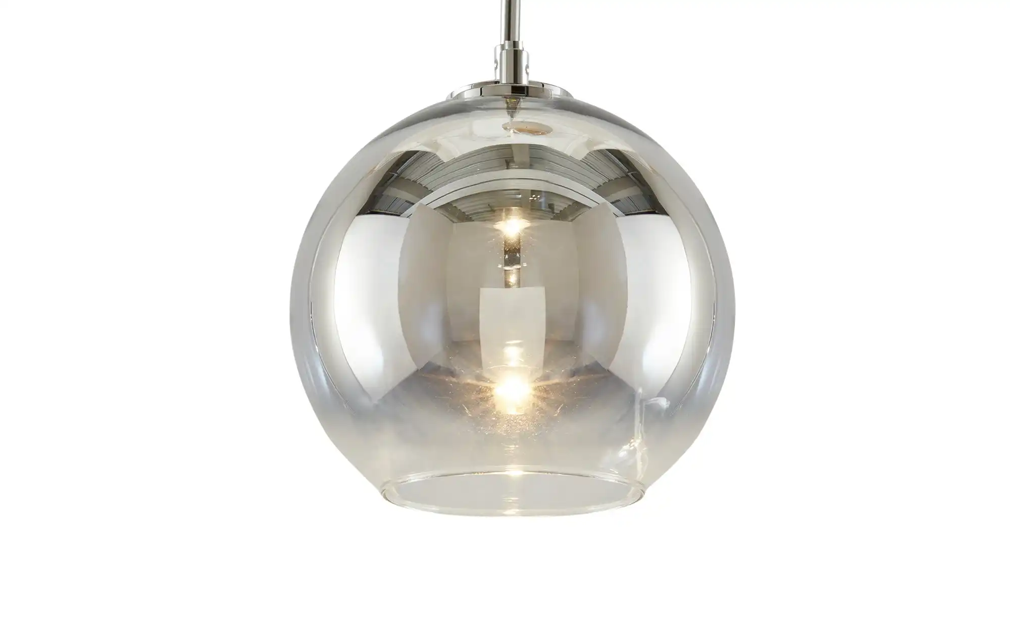 Meisterleuchten LED-Pendelleuchte, chrom Glas chromfarben beschichtet