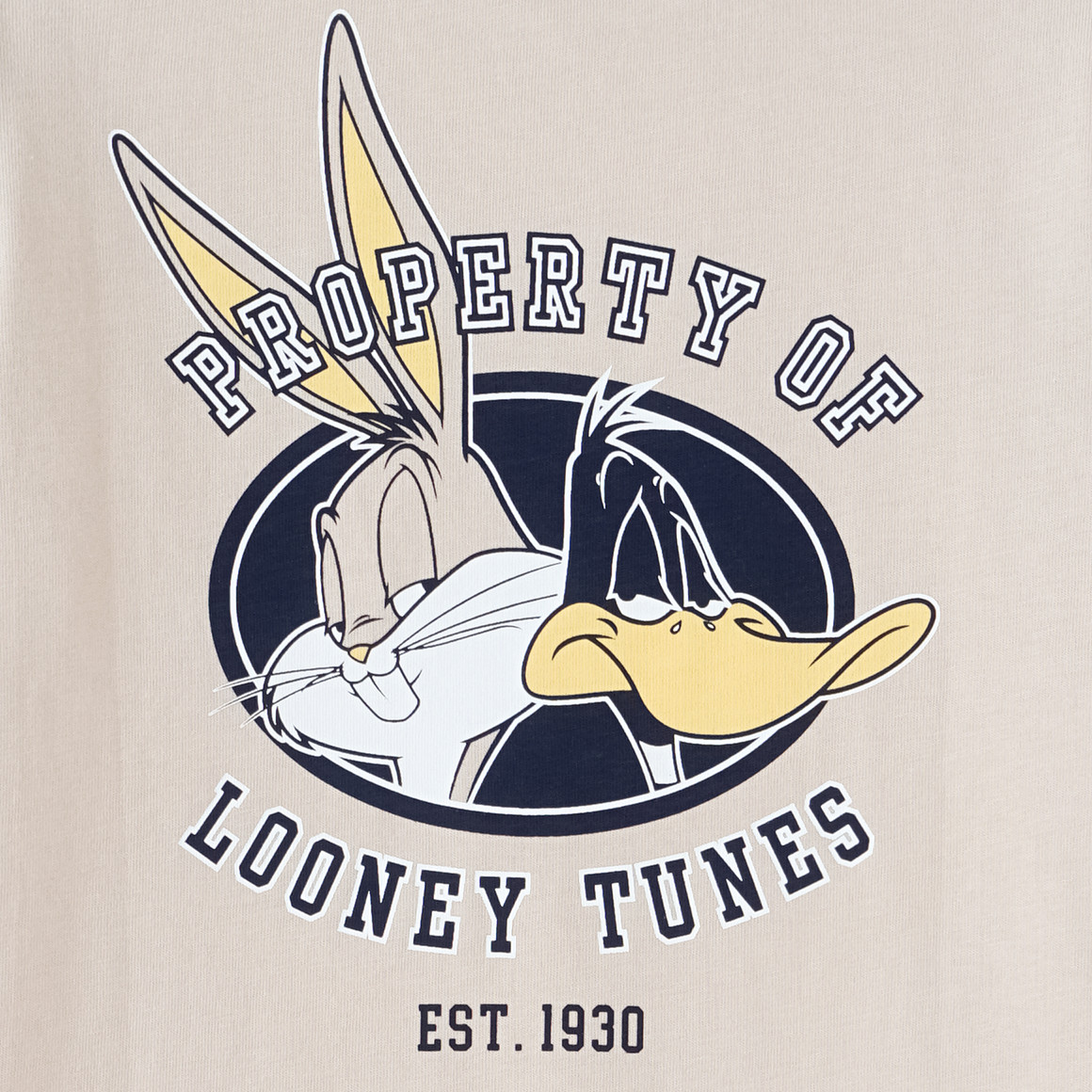 Topolino Looney Tunes T-Shirt mit Rücken-Print beige