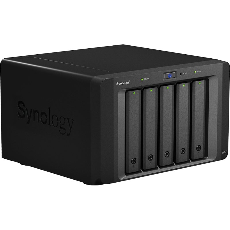 Synology DX517 boîtier de disques 0 To Bureau Noir