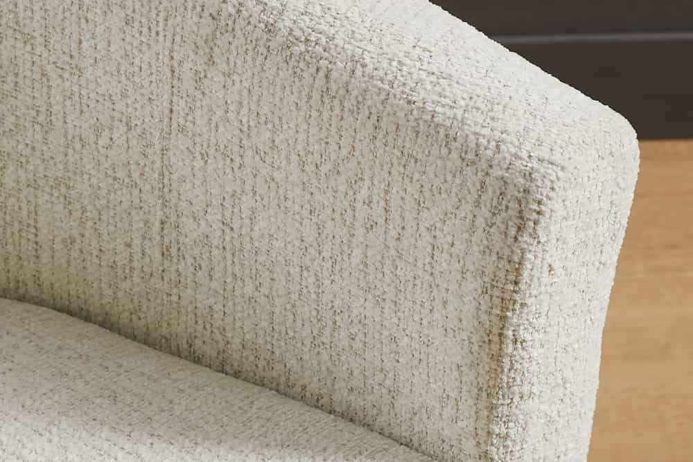 Design Sessel HEMINGWAY beige Bouclé Tweed Soft mit Armlehnen Cocktailsessel