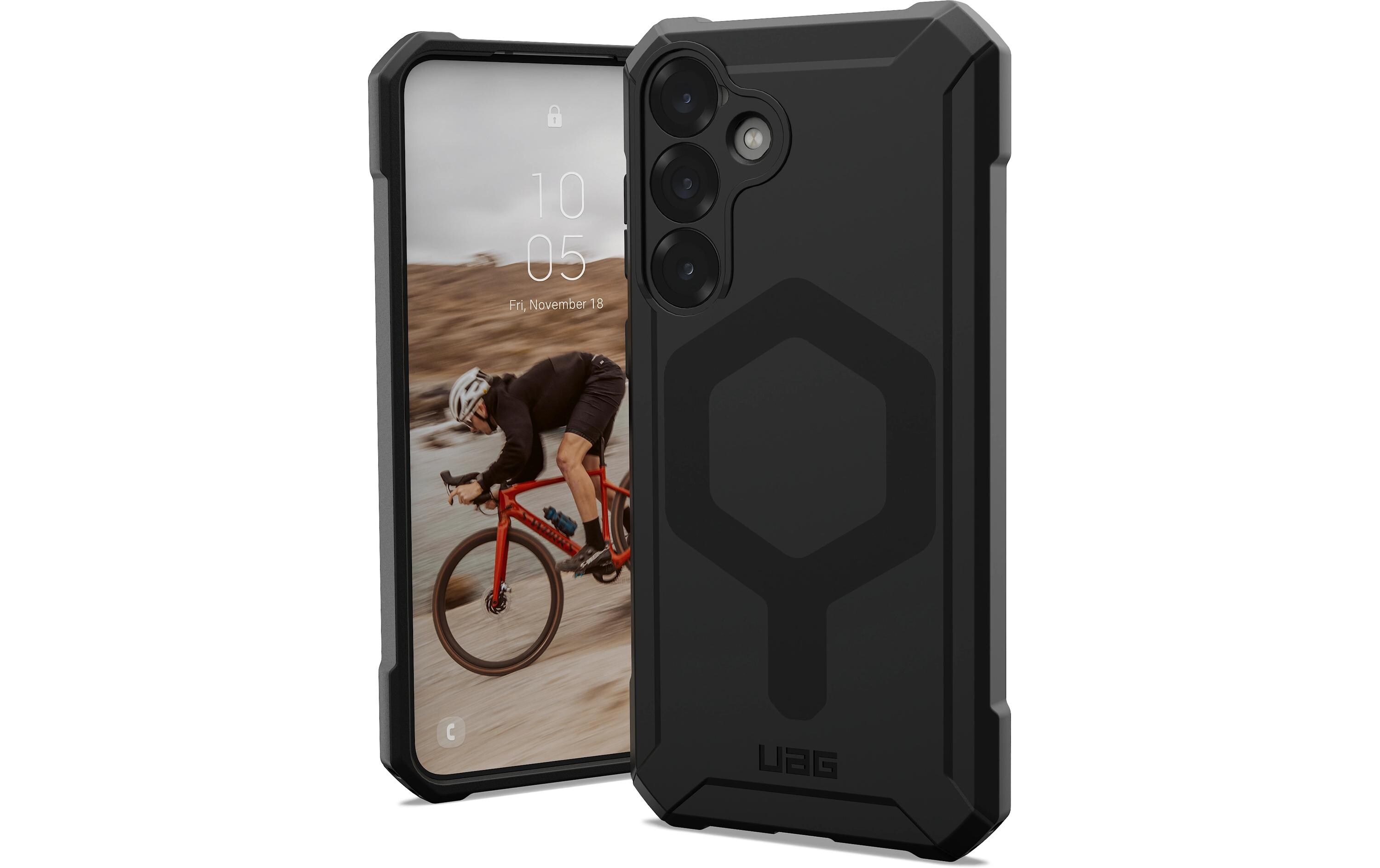 Back Cover Essential Armor Galaxy S25+ BlackSchutzhülle für das Samsung Galaxy S25+