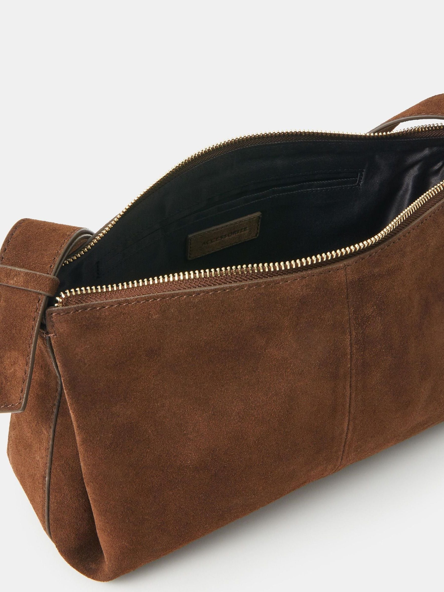 Accessorize Suede Shoulder Bag