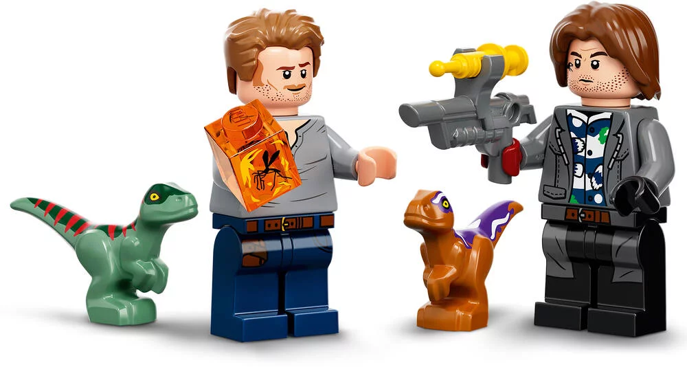 LEGO®JURASSIC WORLD  76945 - LA POURSUITE EN MOTO DE L'ATROCIRAPTOR