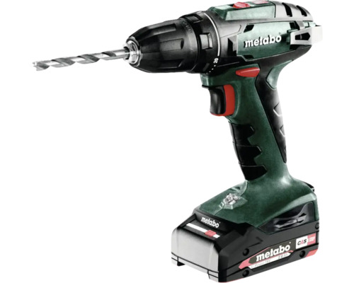 Metabo 18V BS 18 accuboormachine, inclusief 2 accu's (2,0 Ah) en lader