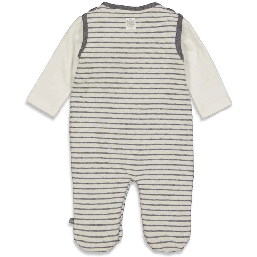 Feetje Strampler 2-tlg. Hi Elephant Offwhite