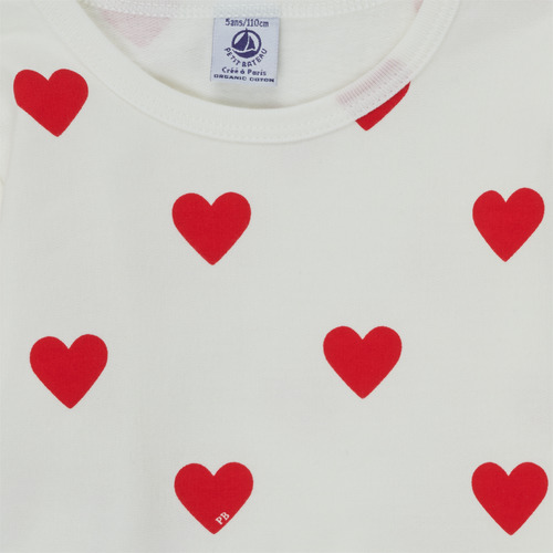 Petit Bateau - CASSANDRE - Blanc / Rouge