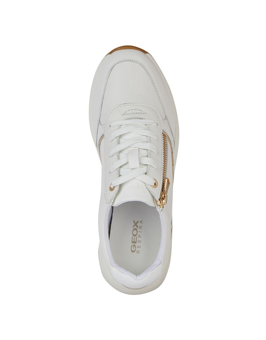 Baskets cuir blanc