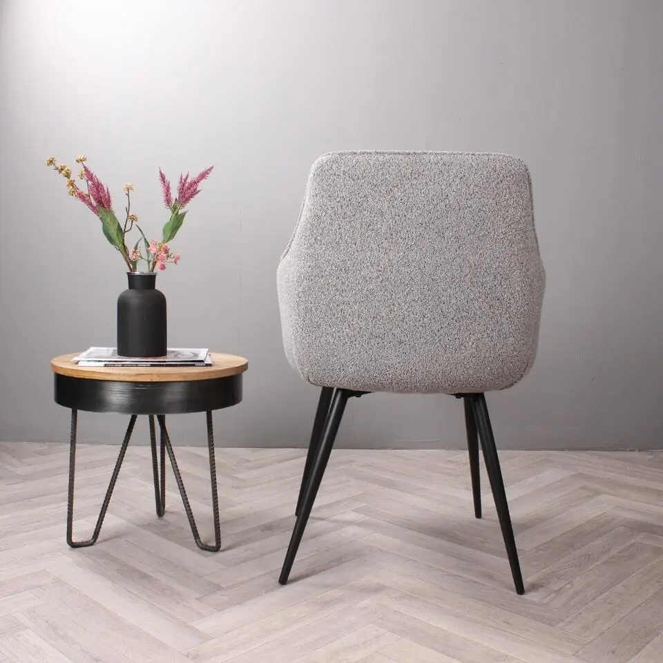 DS4U - Ravi 3.0 eetkamerstoel boucle - grijs