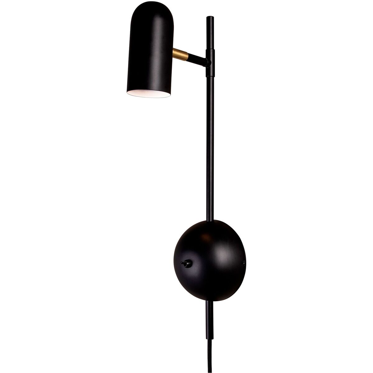 Swan Vegglampe, svart