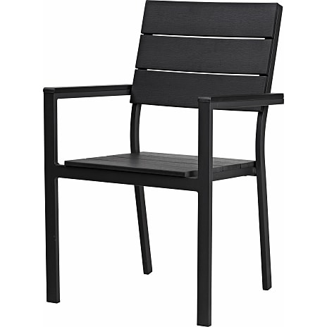 Carlton havebord med 4 Carlton stole - sort