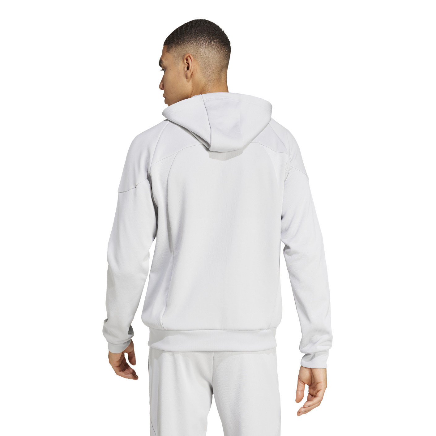 adidas Tiro 25 Casual Trainingspak Full-Zip Hooded Lichtgrijs Wit