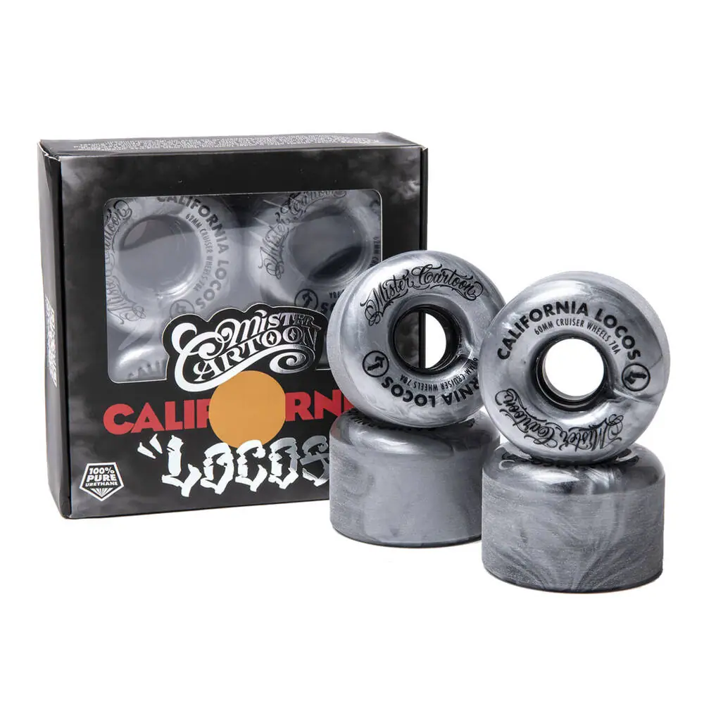 California Locos X Mister Cartoon Swirl Ink 78A Longboard Hjul - Longboards