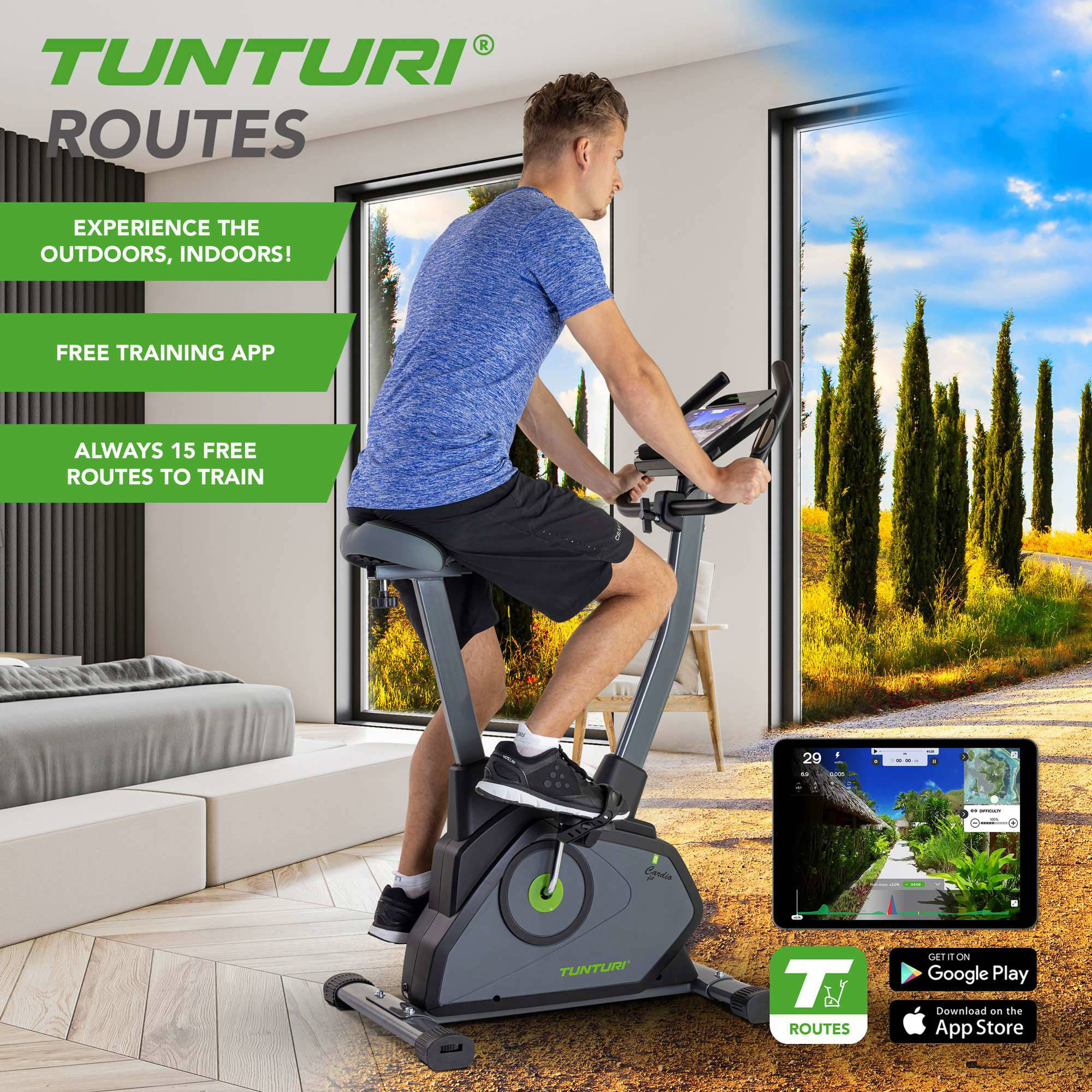 Tunturi hometrainer Cardio Fit E35