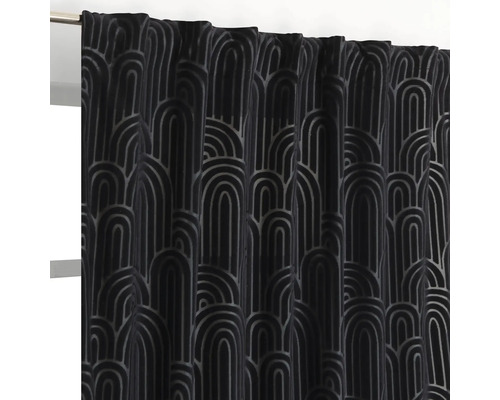 Gordijn met lint, blauw, 140 x 245 cm, 1 set