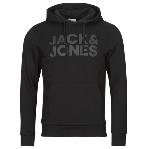 Jack & Jones - JJECORP LOGO SWEAT HOOD - Noir