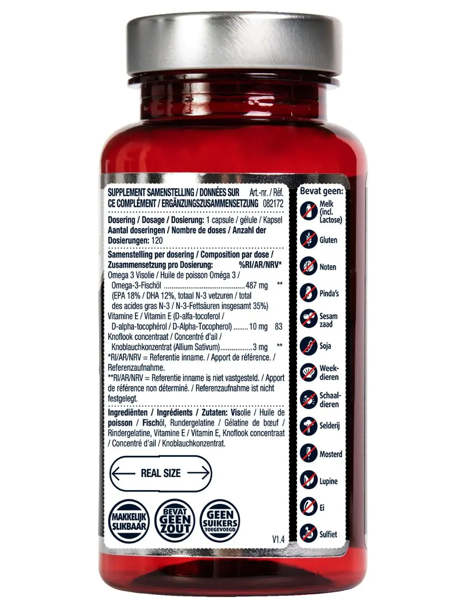 Visolie & knoflook 120 capsules