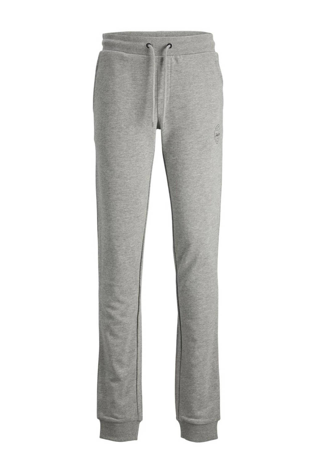 JACK & JONES joggingbroek JJIGORDON grijs melange