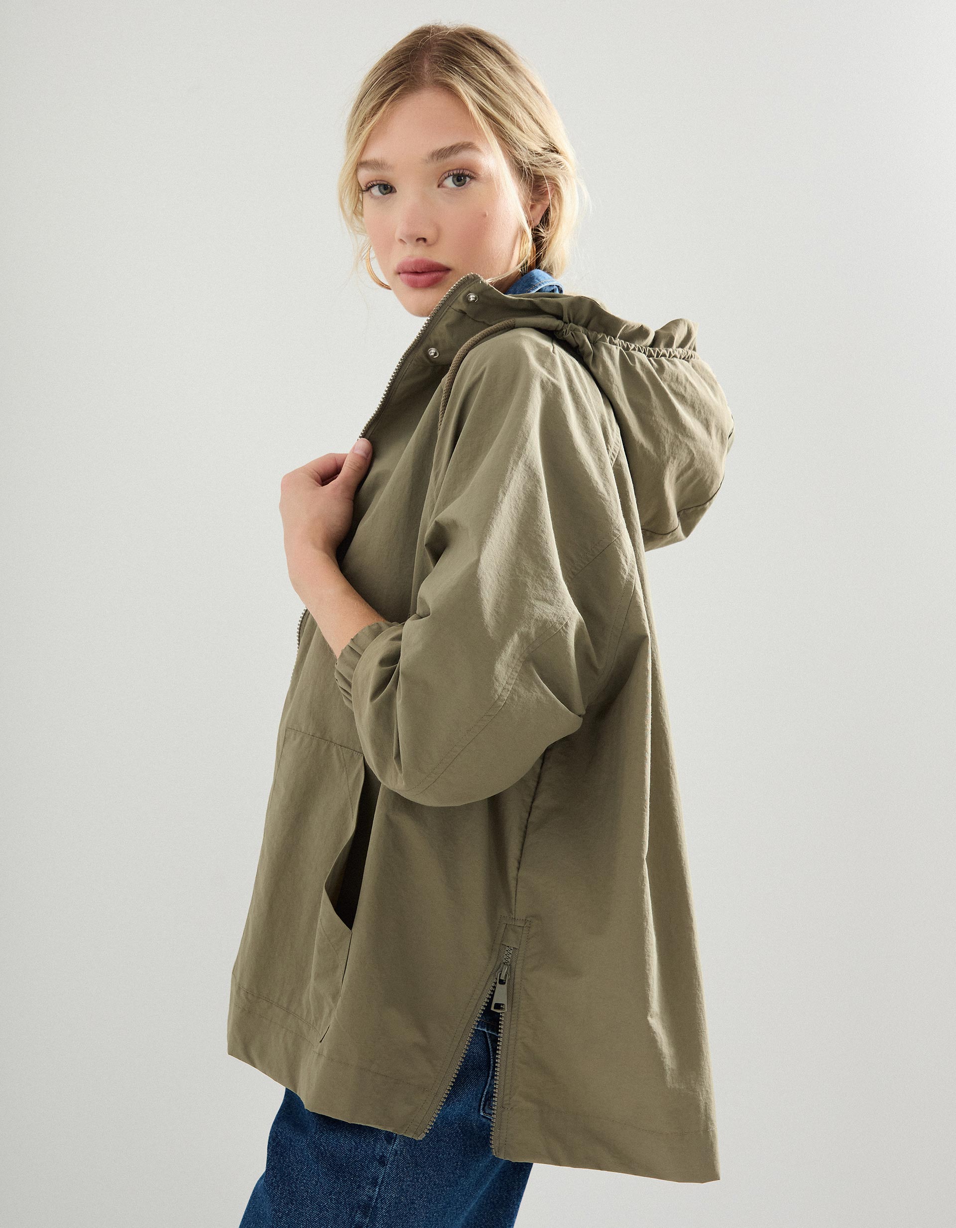 Parka com Capuz, Mulher, Verde