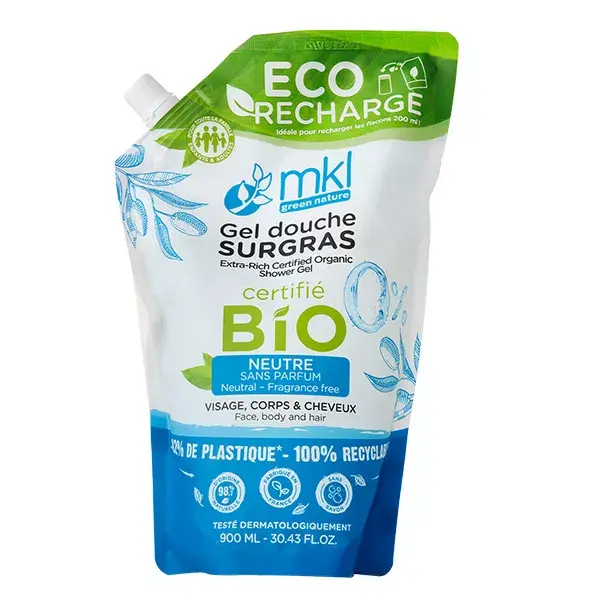 Gel de Banho Orgânico MKL Green Nature Eco-refill** Neutro 900ml