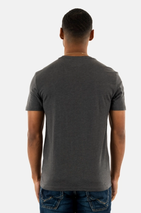 Tee shirt tommy jeans xslim jaspe pt2 washed black heather