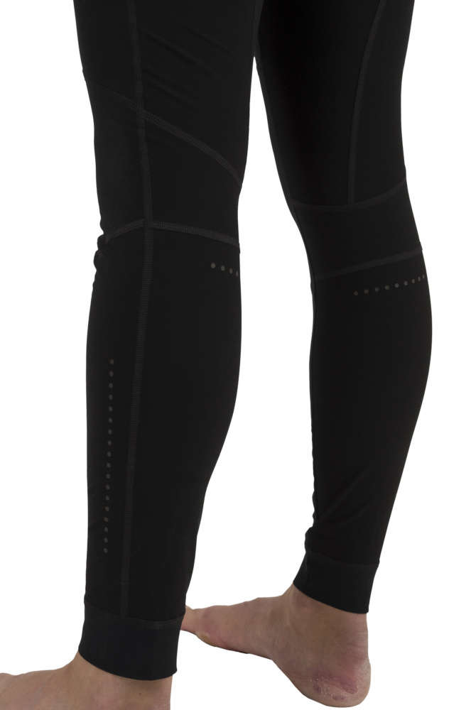 AGU Premium Woven Fietsbroek Lang met Zeem en Bretels Zwart Heren