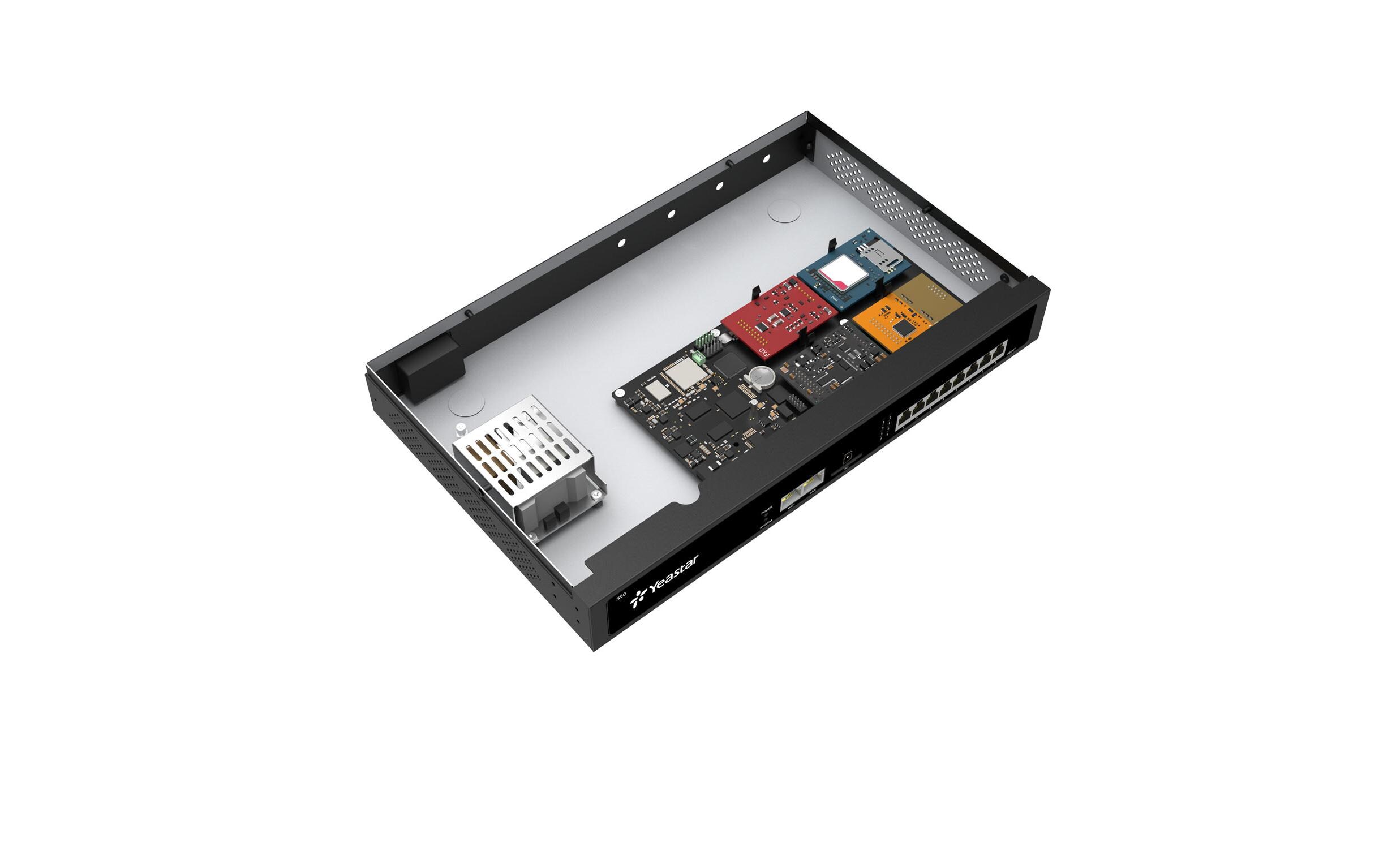 Telefonanlage S50 S-Serie V4<br>Vollwertige, rackmontierbare IP-Telefonanlage, speziell für kleine Unternehmen Gewinnen Sie dank ausgezeichneter UC-Funktion und hervorragender Effizienz