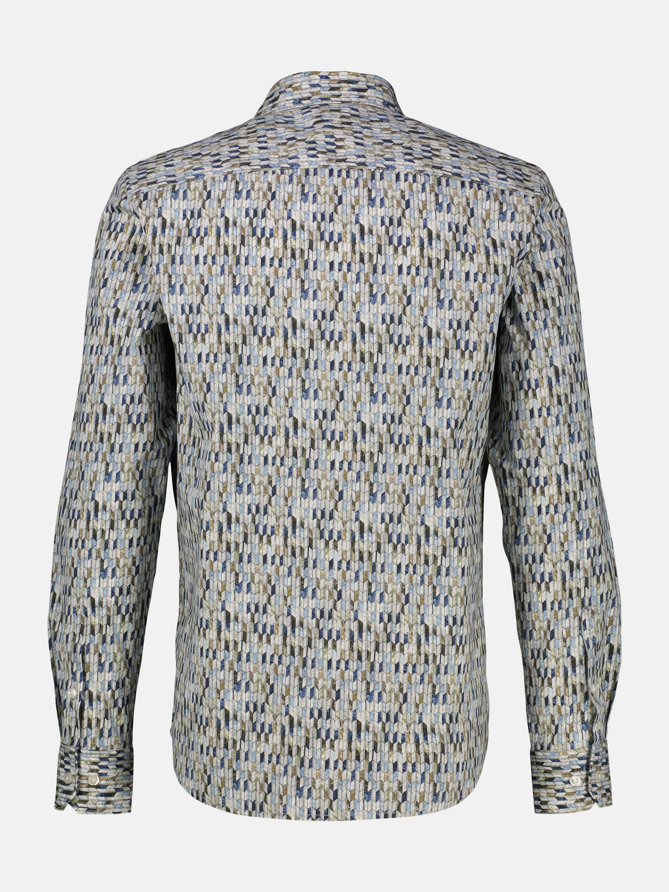Poplin-Herrenhemd mit Designprint