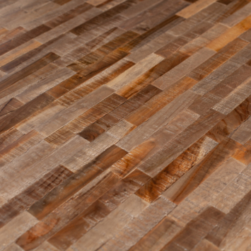 WOOOD Tablo tafelblad teak metaal 180x90 cm