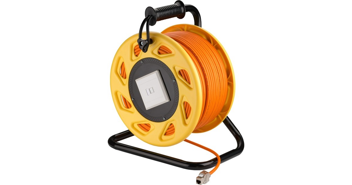 goobayPatchkabel RJ-45 aansluiting S/FTP, m. Cat.7a ruwe kabel  (Oranje, 50 m)