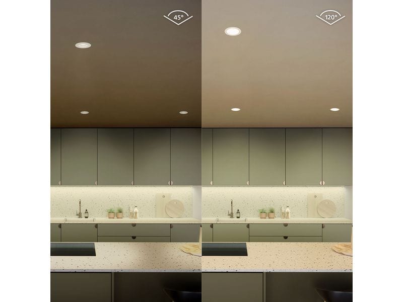 Philips Hue White & Color Ambiance Slim Recessed 90 mm 3er Smarte Hue-Einbauleuchte