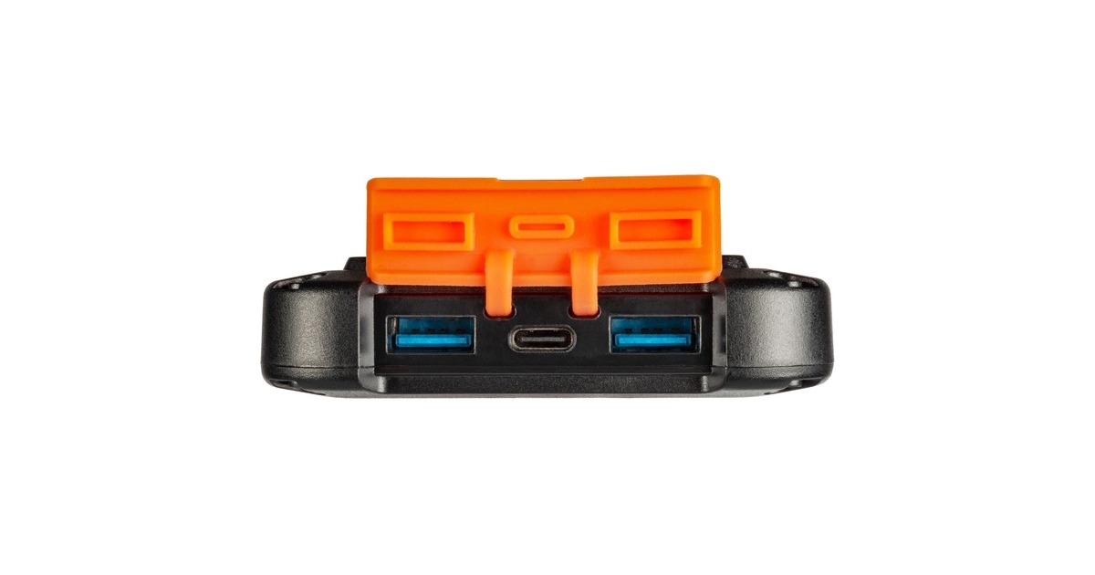 XtormXR104 - Xtreme Solar Powerbank 20W - 10.000 mAh  (Zwart/oranje, Waterproof IPX4)