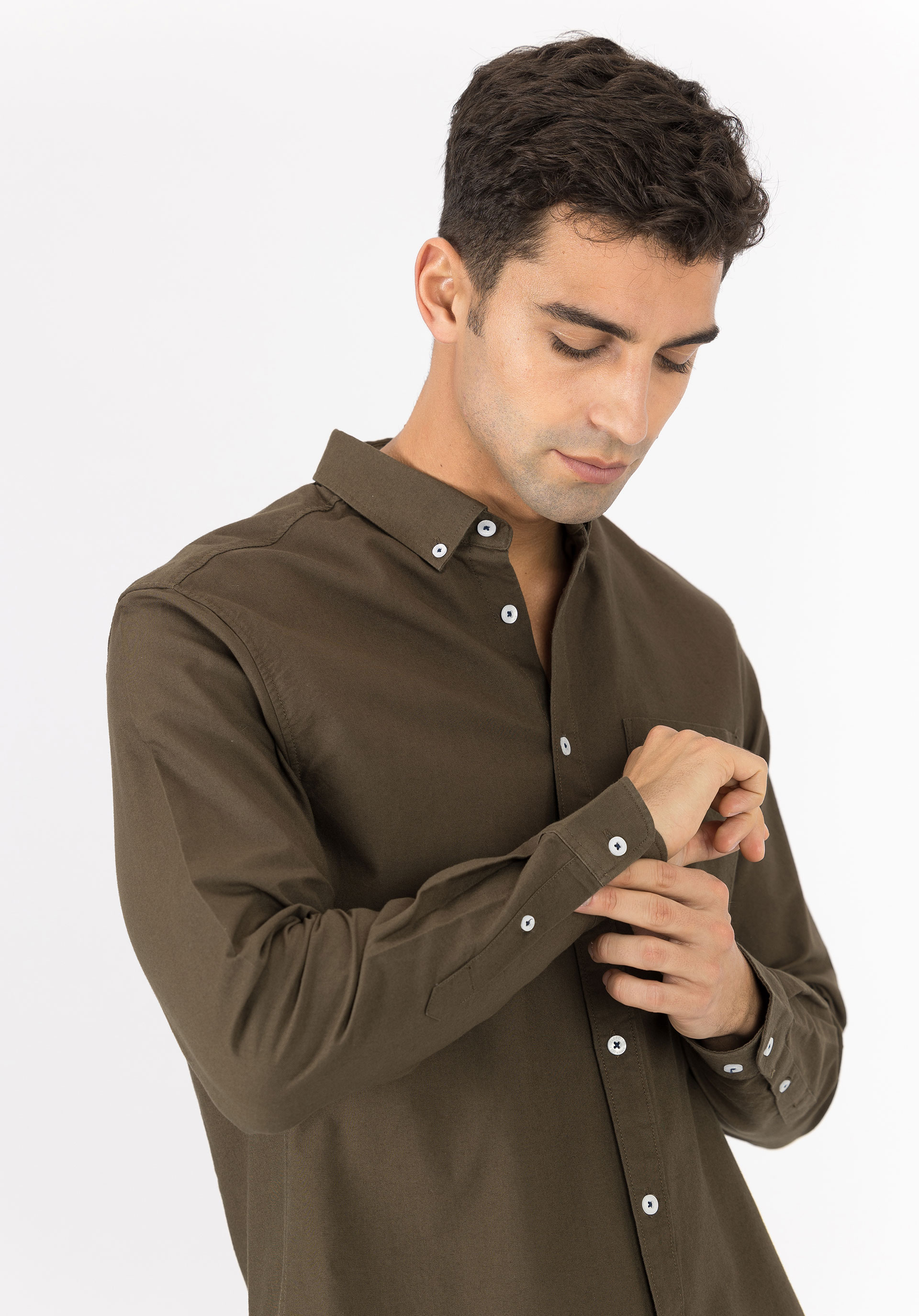 Camisa Regular Fit Oxford