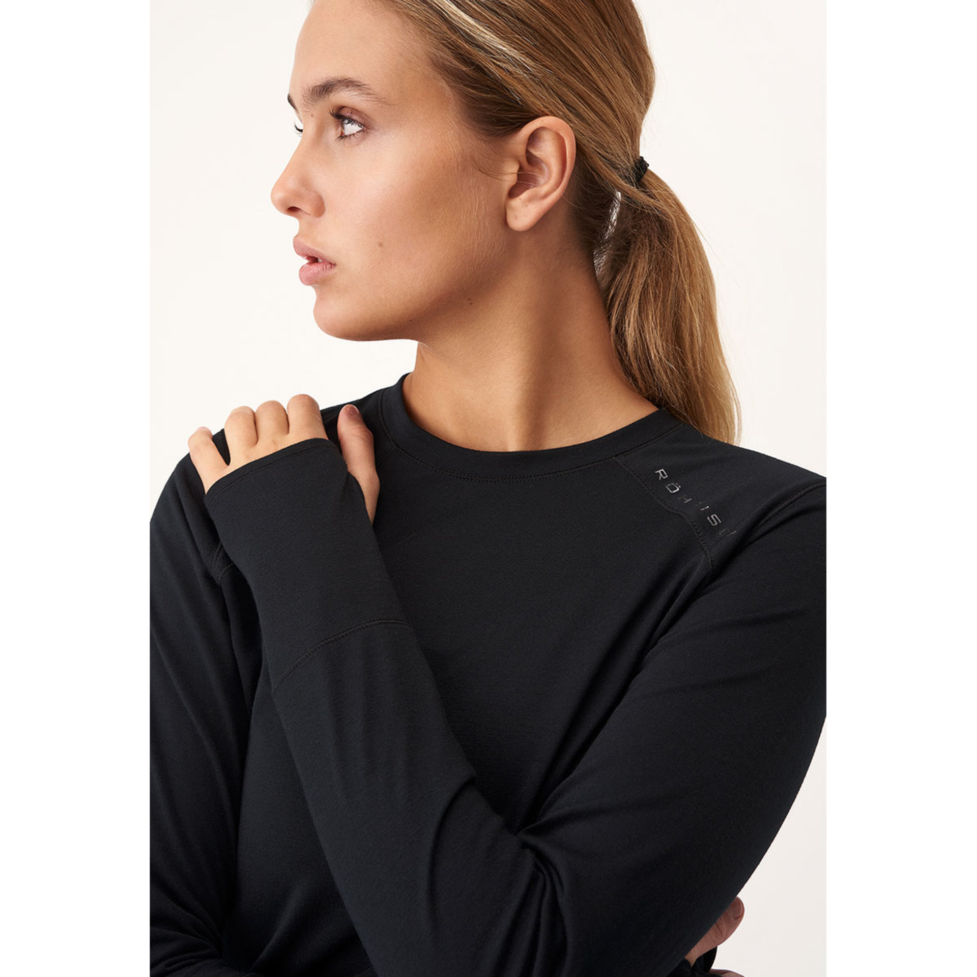 Röhnisch Clara Loose Hardloopshirt Lange Mouwen Zwart Dames