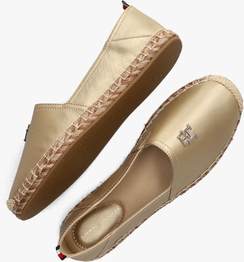 TOMMY HILFIGER gouden tommy hilfiger espadrilles th flat