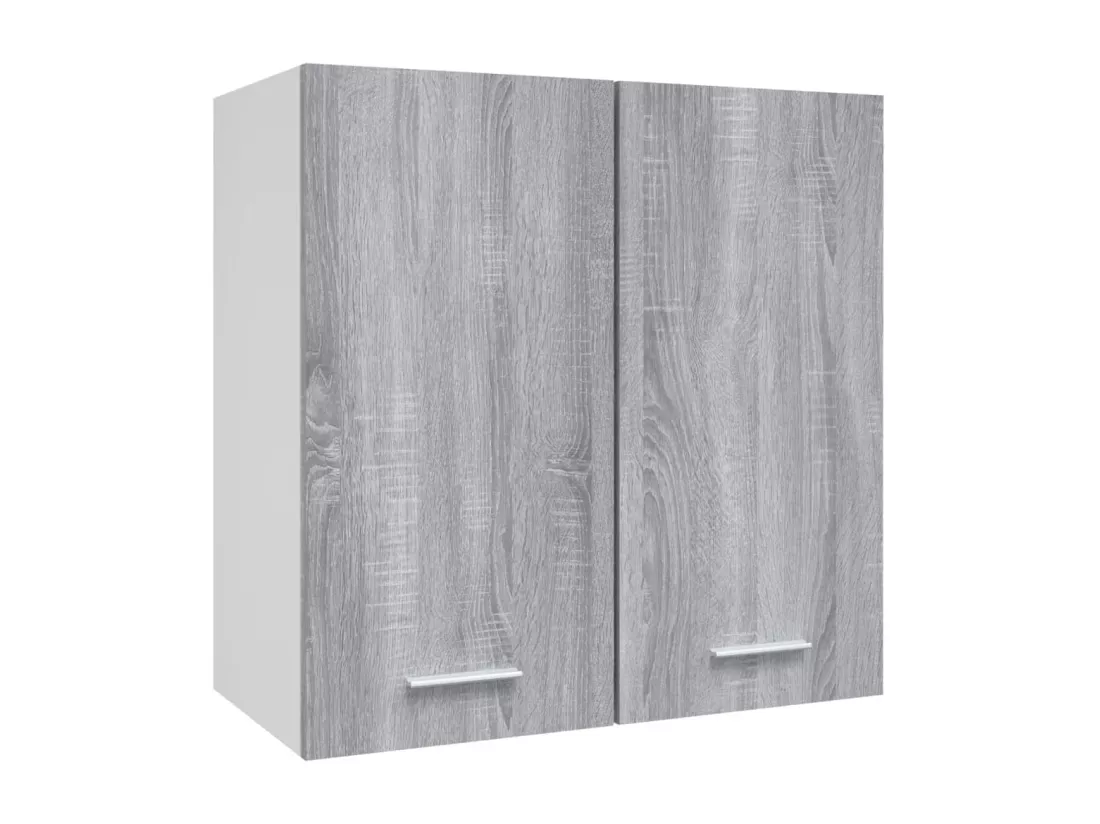 Armoire suspendue Sonoma gris 60x31x60 cm Bois d'ingénierie